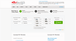 Desktop Screenshot of canada-rv-rentals.com
