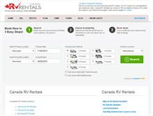 Tablet Screenshot of canada-rv-rentals.com